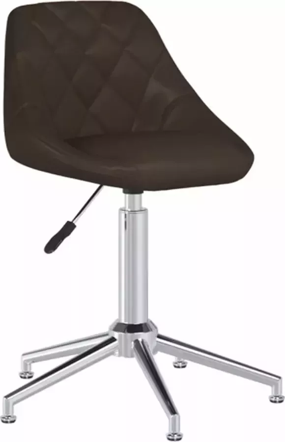 VIDAXL Kantoorstoel draaibaar kunstleer bruin - Foto 2