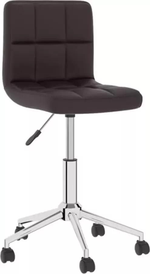 Prolenta Premium vidaXL Kantoorstoel draaibaar kunstleer bruin - Foto 5