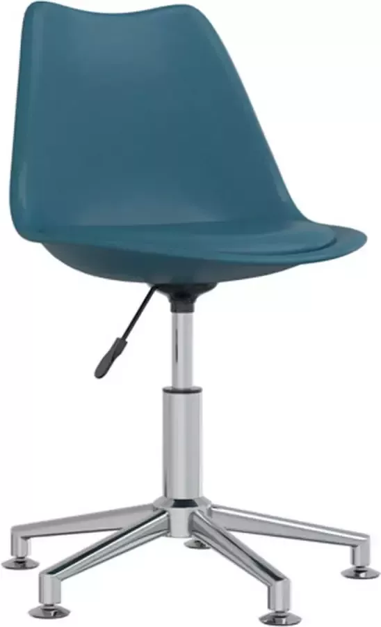 VidaXL Kantoorstoel draaibaar kunstleer turquoise - Foto 2