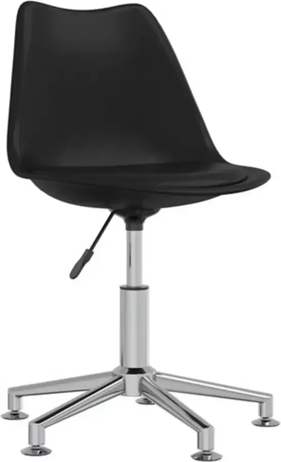 VIDAXL Kantoorstoel draaibaar kunstleer zwart - Foto 2