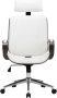VidaXL Kantoorstoel draaibaar met hoofdsteun kunstleer en hout wit Bureaustoel Inclusief Onderhoudsset - Thumbnail 2