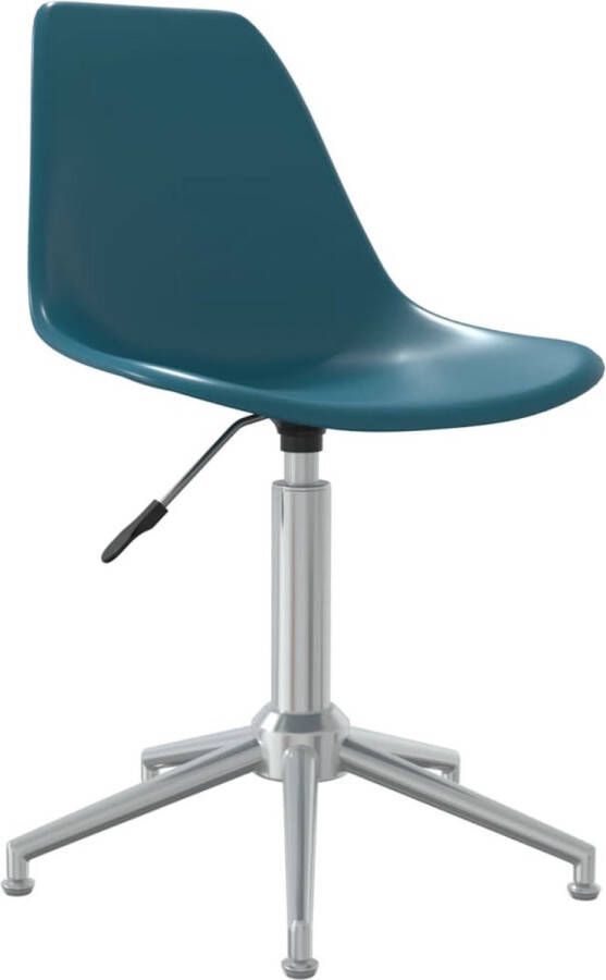 VidaXL -Kantoorstoel-draaibaar-polypropeen-turquoise - Foto 1
