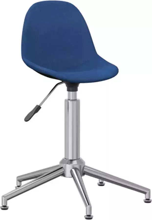 VidaXL Kantoorstoel draaibaar stof blauw - Foto 2
