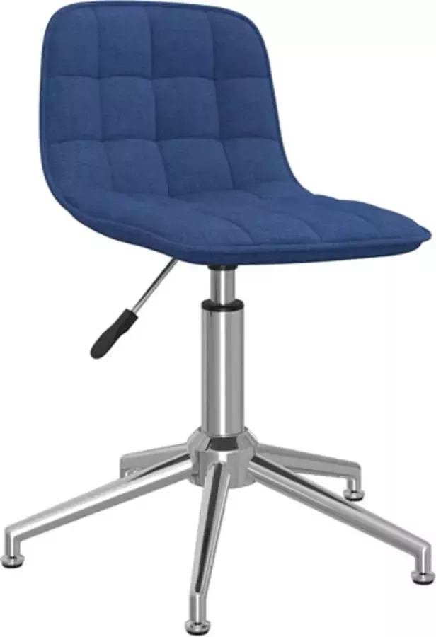VIDAXL Kantoorstoel draaibaar stof blauw - Foto 2