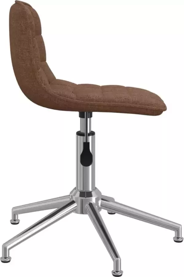 VIDAXL Kantoorstoel draaibaar stof bruin - Foto 1