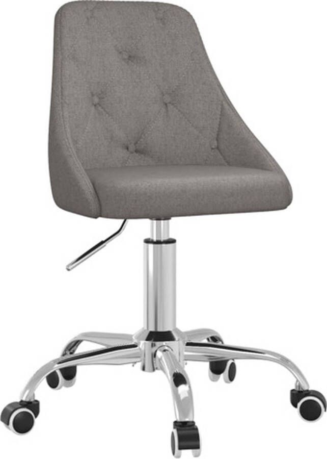 VidaXL -Kantoorstoel-draaibaar-stof-donkergrijs - Foto 3