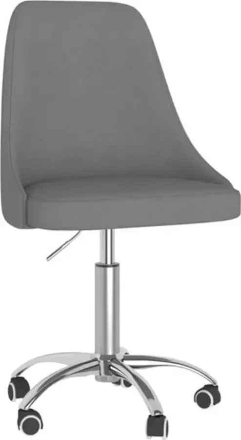 VidaXL -Kantoorstoel-draaibaar-stof-donkergrijs - Foto 4