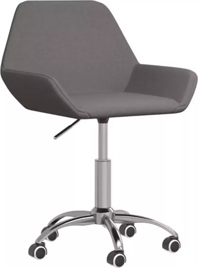 VidaXL -Kantoorstoel-draaibaar-stof-donkergrijs - Foto 2