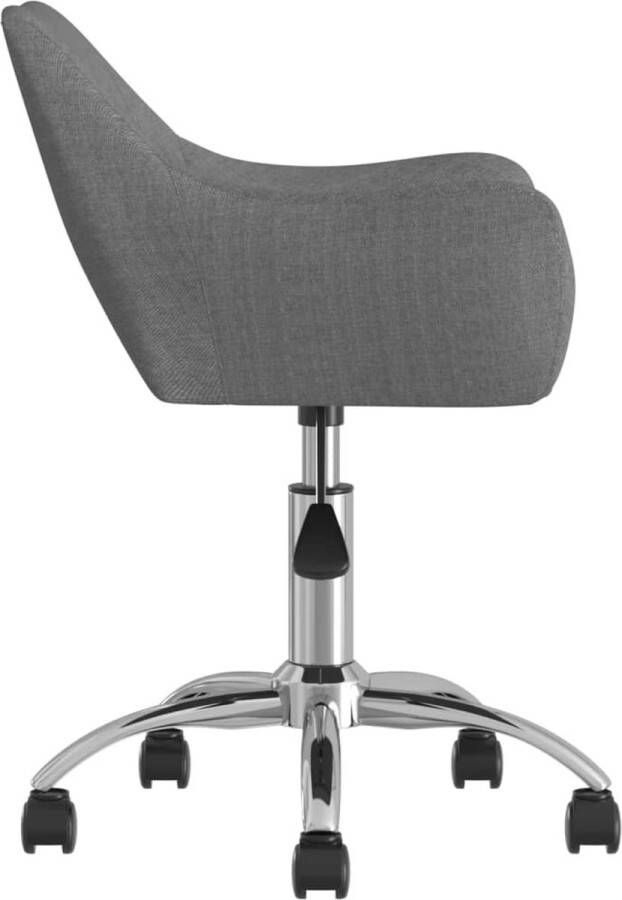 VidaXL -Kantoorstoel-draaibaar-stof-donkergrijs - Foto 2