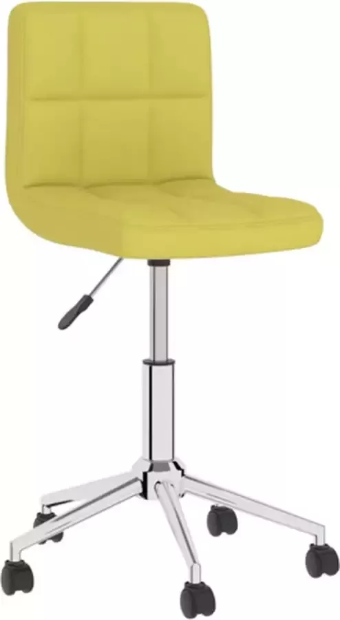 VIDAXL Kantoorstoel draaibaar stof groen - Foto 5