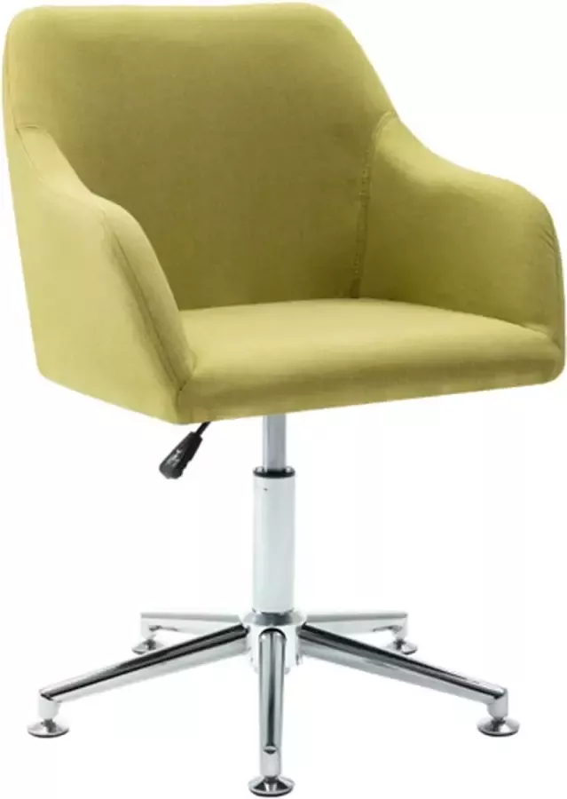 VIDAXL Kantoorstoel draaibaar stof groen - Foto 1