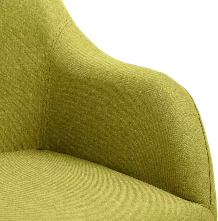 VidaXL Kantoorstoel draaibaar stof groen