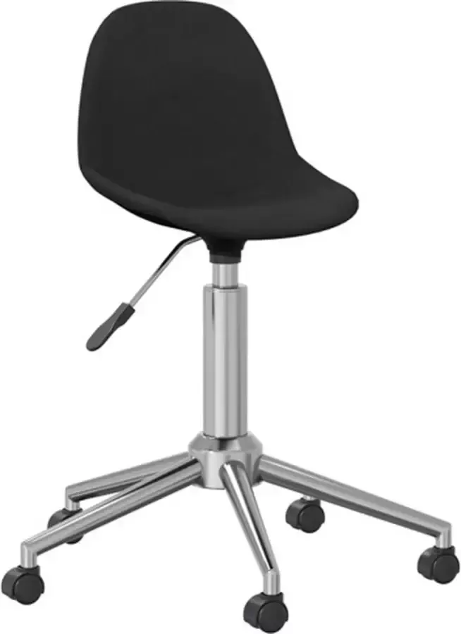 VidaXL Kantoorstoel draaibaar stof zwart - Foto 2