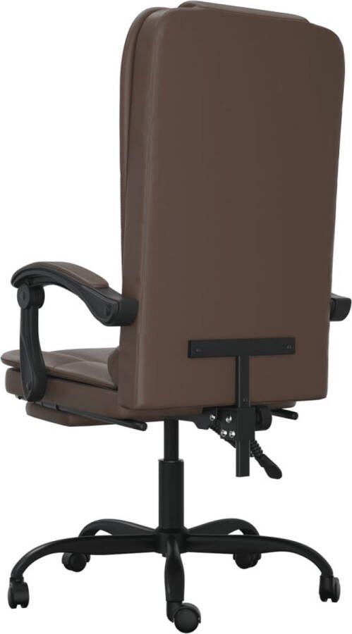 VidaXL -Kantoorstoel-massage-verstelbaar-kunstleer-grijs - Foto 3