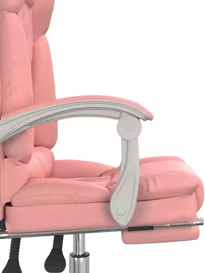 VidaXL -Kantoorstoel-massage-verstelbaar-kunstleer-roze - Foto 4