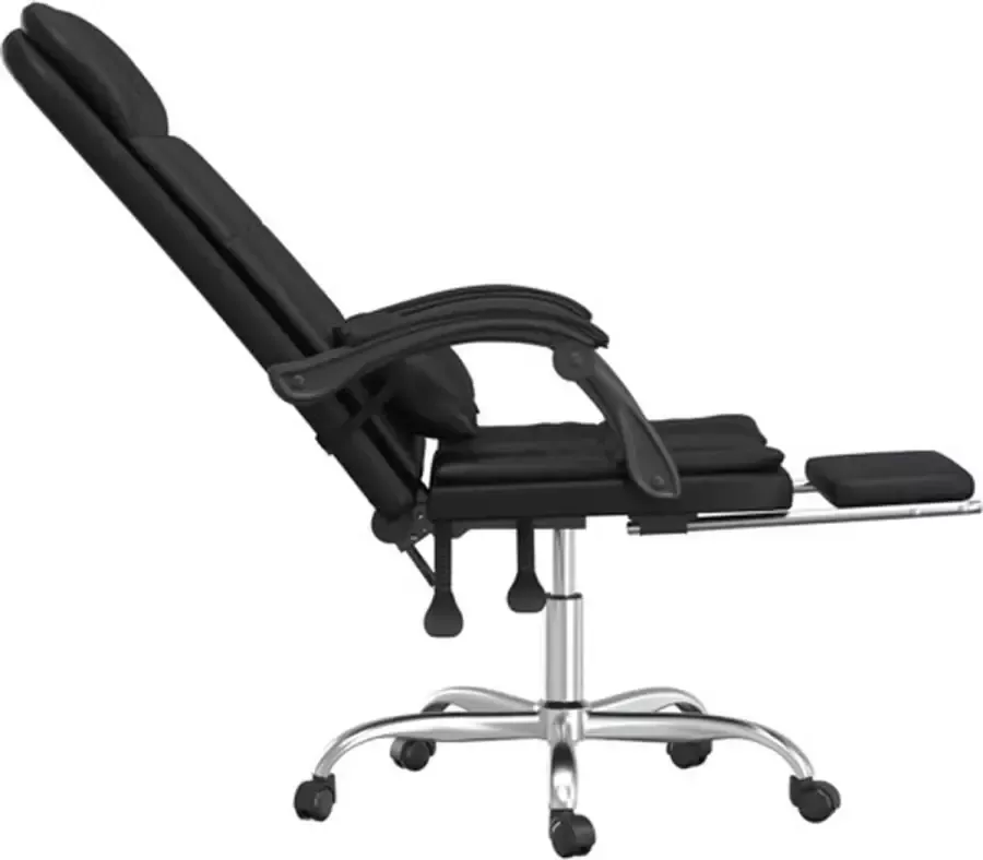 VidaXL -Kantoorstoel-massage-verstelbaar-kunstleer-zwart - Foto 4