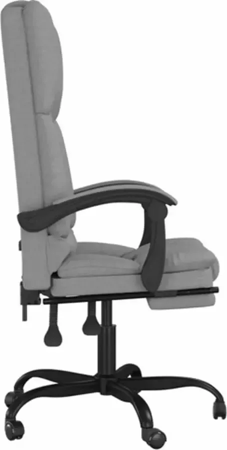 VidaXL -Kantoorstoel-massage-verstelbaar-stof-lichtgrijs - Foto 5