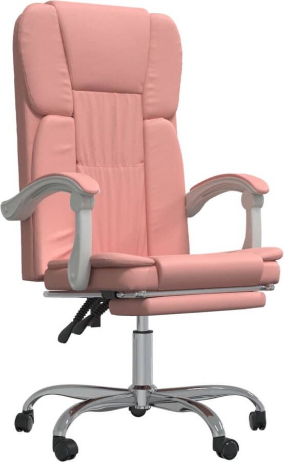VidaXL -Kantoorstoel-verstelbaar-kunstleer-roze - Foto 1