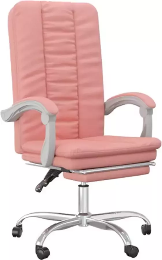 VidaXL -Kantoorstoel-verstelbaar-kunstleer-roze - Foto 3