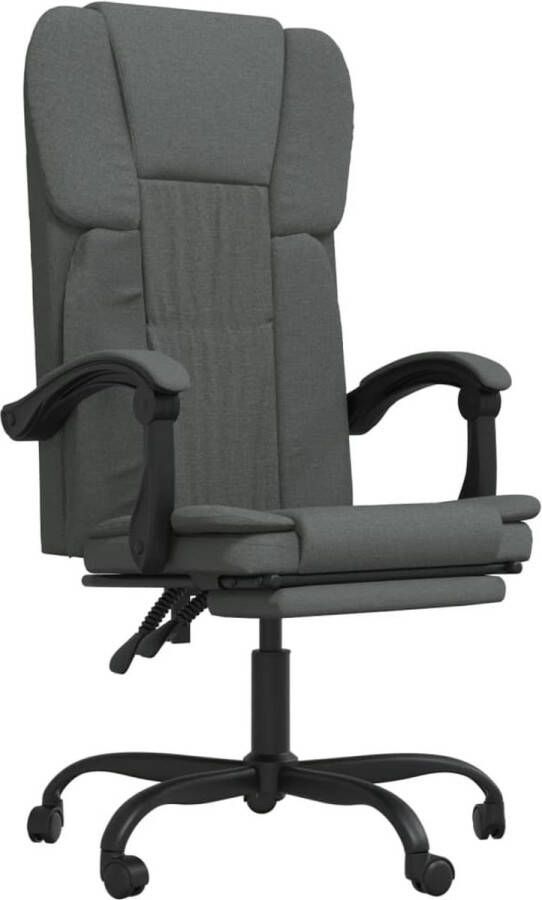 VidaXL Verstelbare Kantoorstoel Donkergrijs Kantoorstoel Bureaustoel Ergonomische Stoel Verstelbare Stoel Grijze Stoel Computerstoelen Home Office