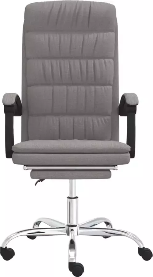 VidaXL -Kantoorstoel-verstelbaar-stof-taupe - Foto 4