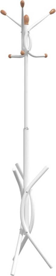 VidaXL -Kapstok-176-cm-gepoedercoat-ijzer-wit