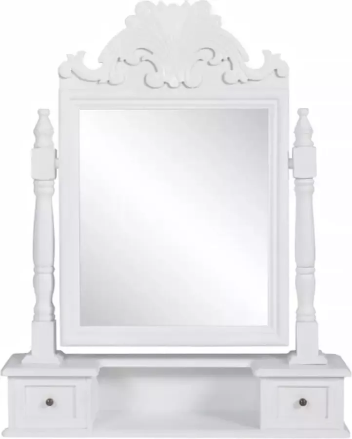 VIDAXL Kaptafel met draaiende rechthoekige spiegel MDF - Foto 2