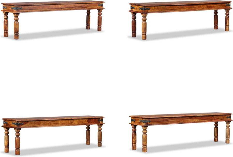 VidaXL Kasteelbankje 160x35x45 cm massief sheeshamhout Bankje Bankjes Zitbankje Zitbankjes