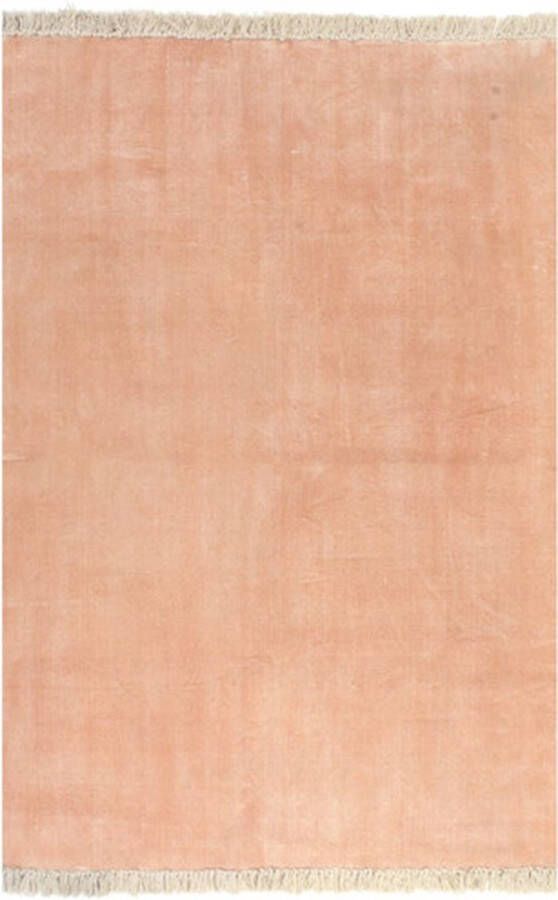 VidaXL -Kelim-vloerkleed-160x230-cm-katoen-roze