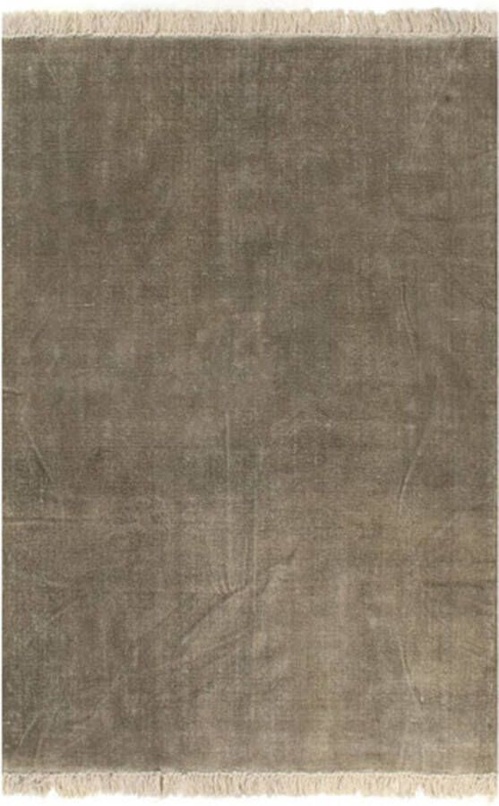 VidaXL Kelim vloerkleed 160x230 cm katoen taupe