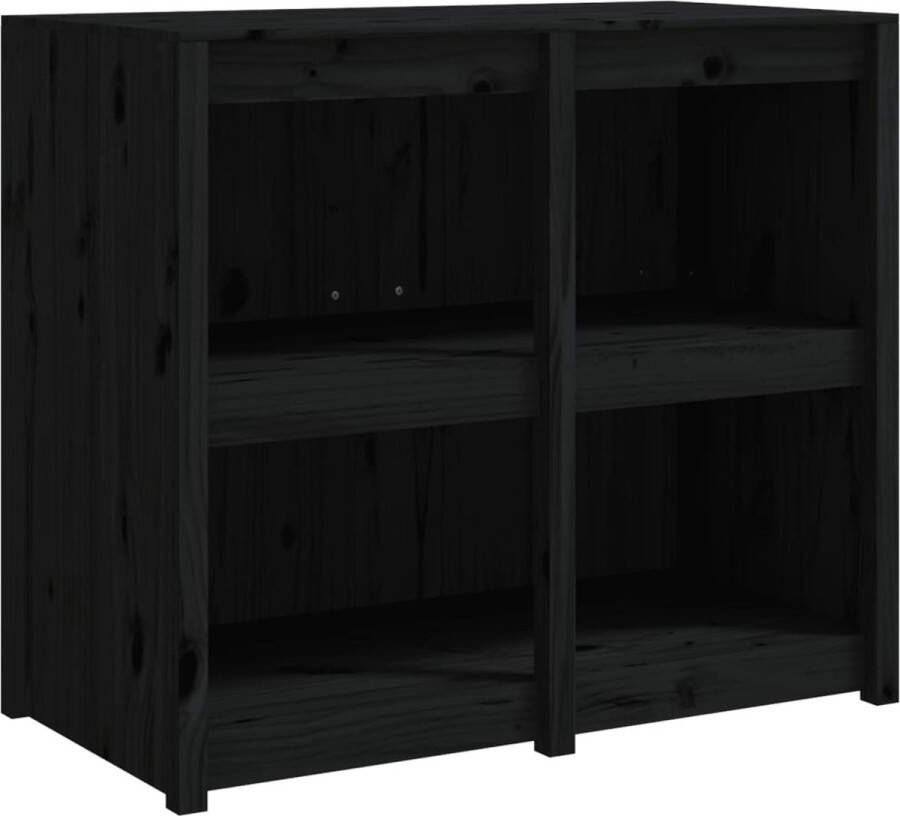 VidaXL -Keukenkast-voor-buiten-106x55x92-cm-massief-grenenhout-zwart