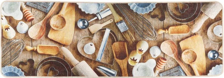 VidaXL -Keukenmat-wasbaar-anti-slip-60x180-cm-meerkleurig - Foto 3