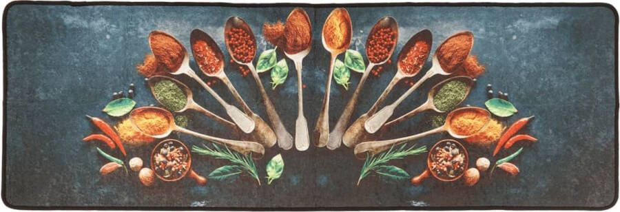 VidaXL -Keukenmat-wasbaar-anti-slip-60x180-cm-meerkleurig - Foto 2