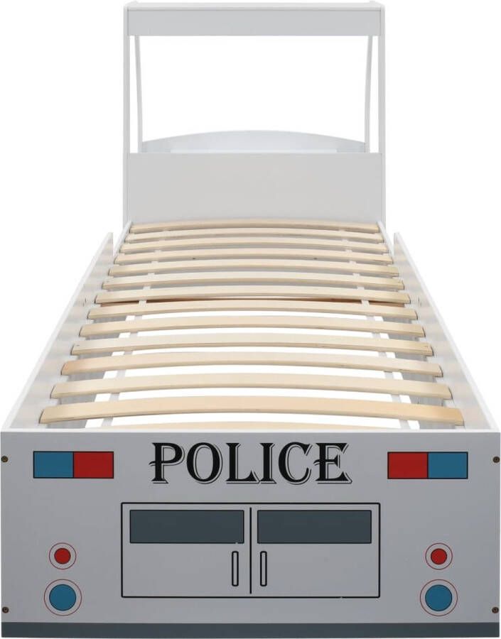 VidaXL -Kinderbed-politieauto-met-7-Zone-H2-matras-90x200-cm - Foto 2
