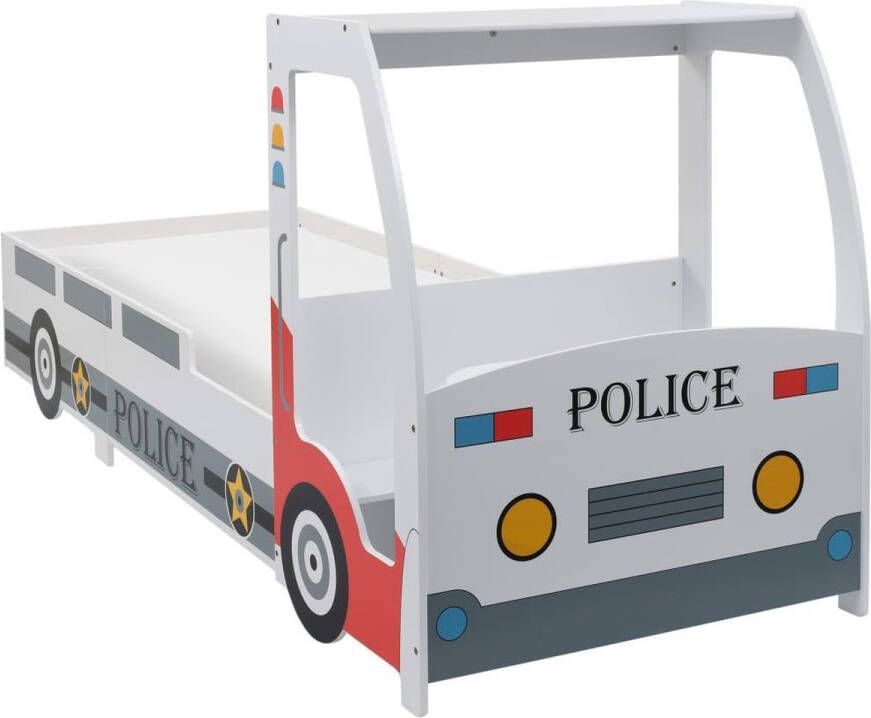 VidaXL -Kinderbed-politieauto-met-bureau-90x200-cm