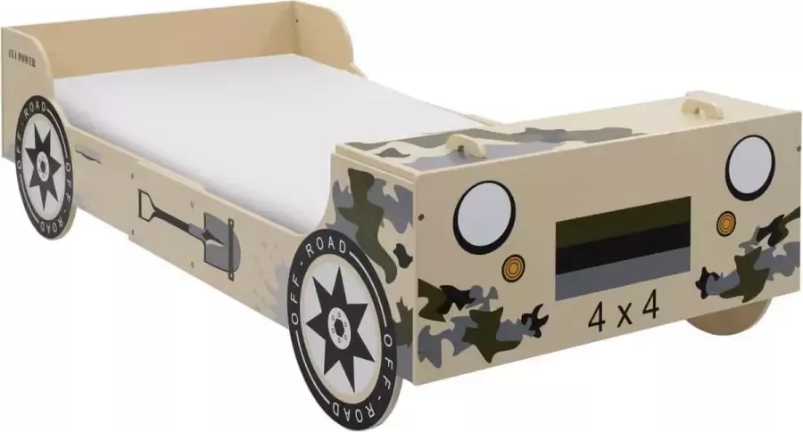 VIDAXL Kinderbed terreinwagen 90x200cm camouflage - Foto 1