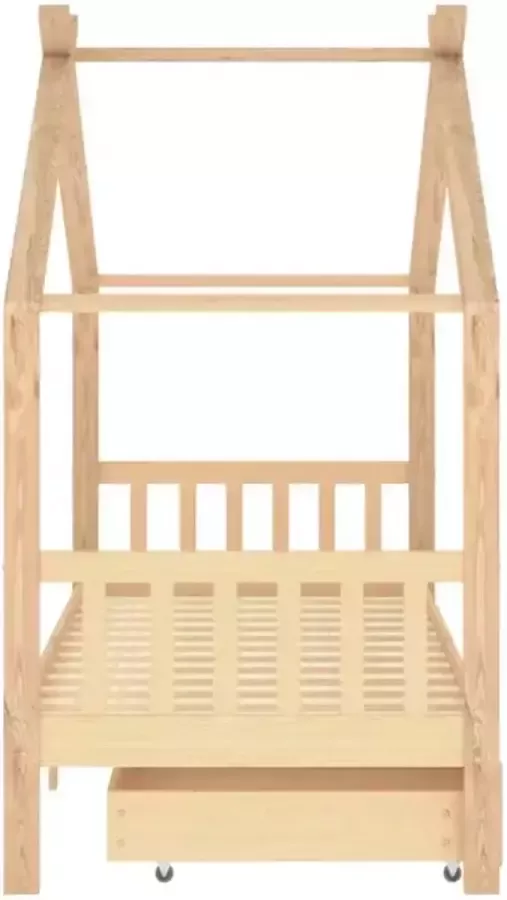 VidaXL -Kinderbedframe-met-lades-massief-grenenhout-90x200-cm - Foto 3