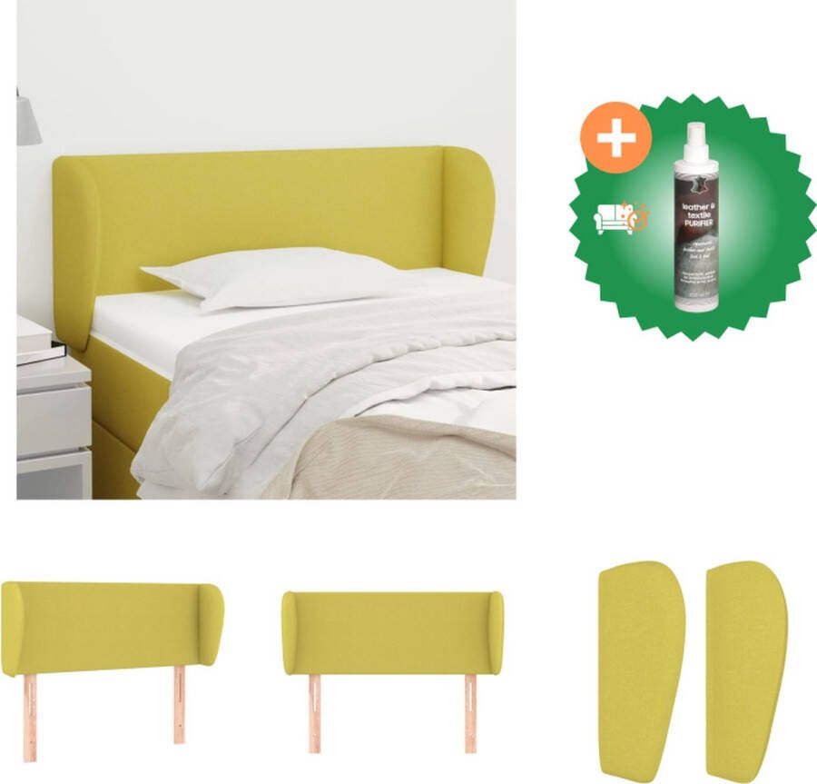 VidaXL Klassiek Groen Hoofdbord 103 x 23 x 78 88 cm Duurzaam Verstelbaar Bedonderdeel Inclusief Reiniger