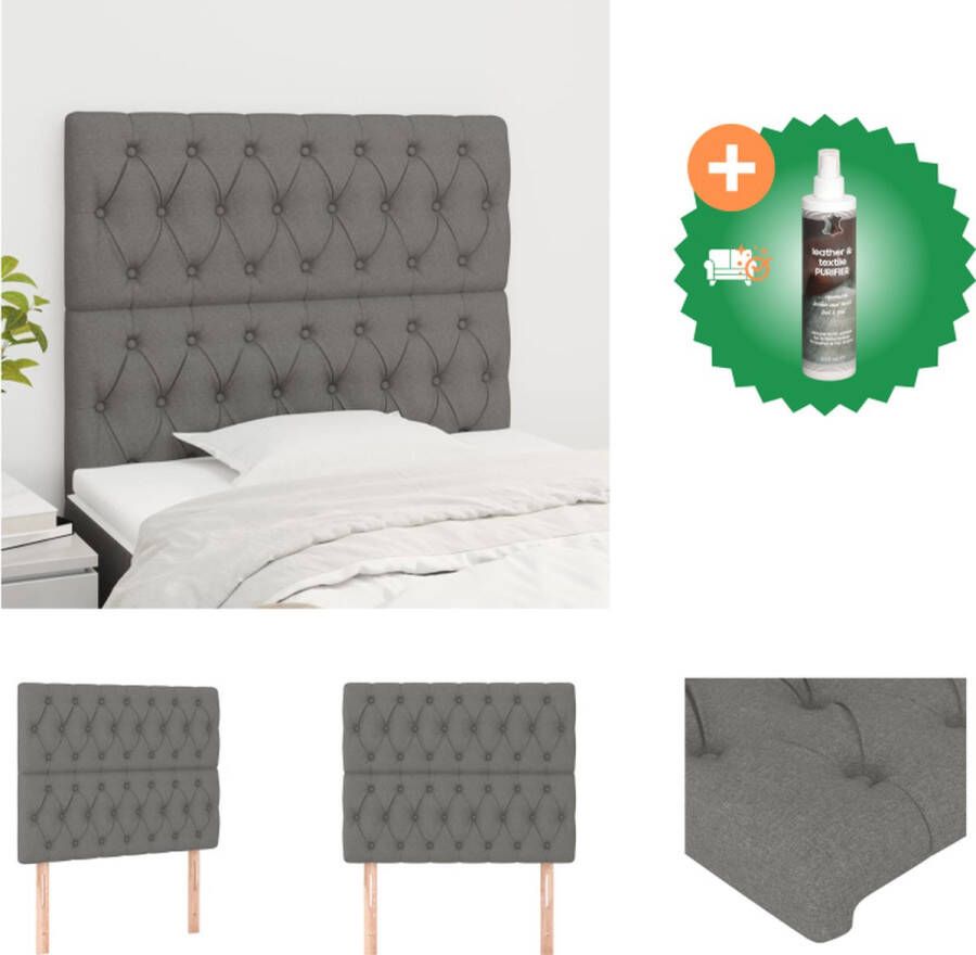 VidaXL Hoofdbord Klassiek Bedaccessoires 180 x 7 x 78 88 cm Duurzaam en comfortabel Bedonderdeel Inclusief Reiniger