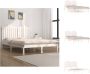 VidaXL Klassiek Houten Bedframe 205.5 x 205.5 x 110 cm Wit Massief Grenenhout Bed - Thumbnail 1