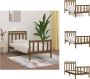 VidaXL Klassiek houten bedframe 205.5 x 96 x 100 cm honingbruin massief grenenhout multiplex lattenbodem Bed - Thumbnail 1