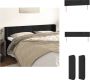 VidaXL Klassieke Hoofdbord Zwart Fluweel Verstelbare Hoogte Stevige Poten Comfortabele Ondersteuning Bedonderdeel - Thumbnail 1