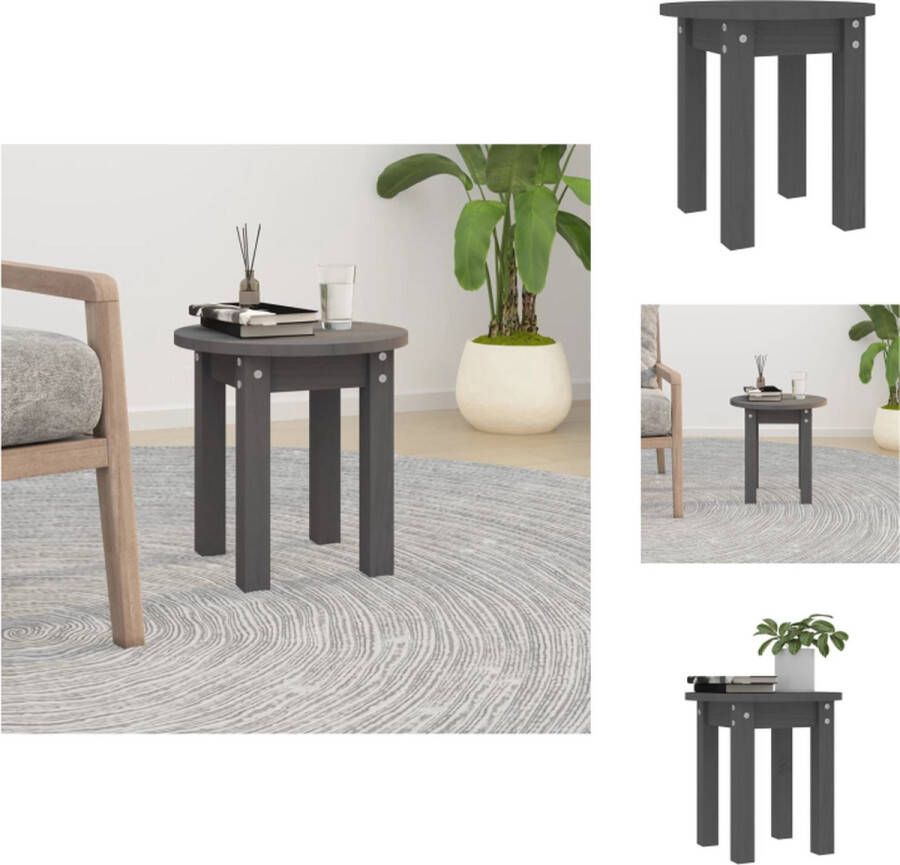 VidaXL Klassieke houten salontafel 35 x 35 cm Massief grenenhout Tafel