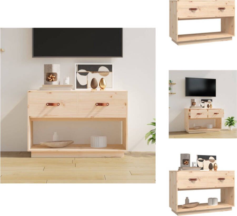 VidaXL Tv-meubel Tv-meubels Tv Standplaats Tv Unit Tv-meubel 90x40x60 cm massief grenenhout