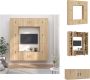 VidaXL Klassieke Televisiekastenset TV-meubel Sonoma Eiken 100 x 34.5 x 40 cm 4 x 40 x 34.5 x 80 cm 2 x 40 x 34.5 x 40 cm Kast - Thumbnail 1