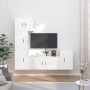 VidaXL Klassieke Televisiekastenset Tv-meubel Wit 57x34.5x40 cm 100x34.5x40 cm 40x34.5x60 cm Kast - Thumbnail 1