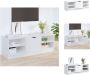 VidaXL Klassieke TV-kast 102 x 35.5 x 36.5 cm Hoogglans Wit Kast - Thumbnail 2