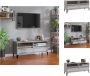 VidaXL Klassieke Tv-Kast Grijs Sonoma Eiken 100 x 34.5 x 44.5 cm Dvd-speler G Kast - Thumbnail 2