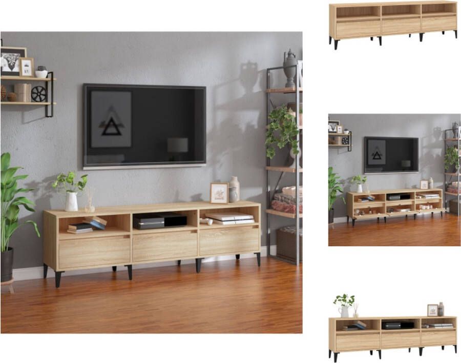 vidaXL Klassieke TV-kast Sonoma Eiken 150 x 30 x 44.5 cm Kast