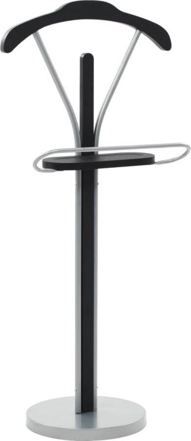 VidaXL -Kledingbutler-45x35x107-cm-zwart-en-grijs